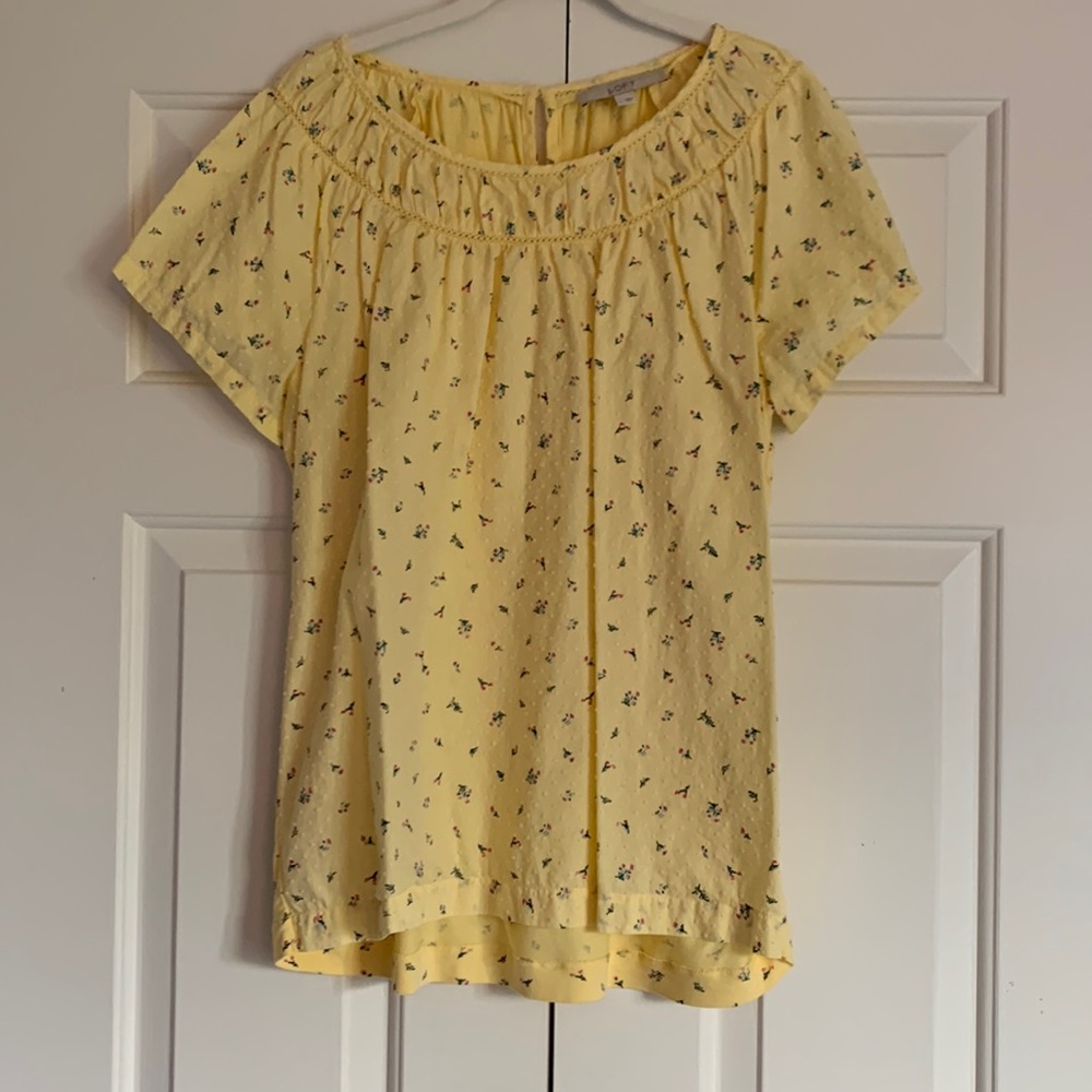 Loft mixed media top